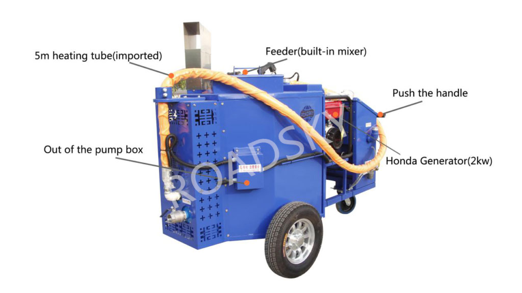 RS-100 Asphalt Crack Filling Machine Main Parts